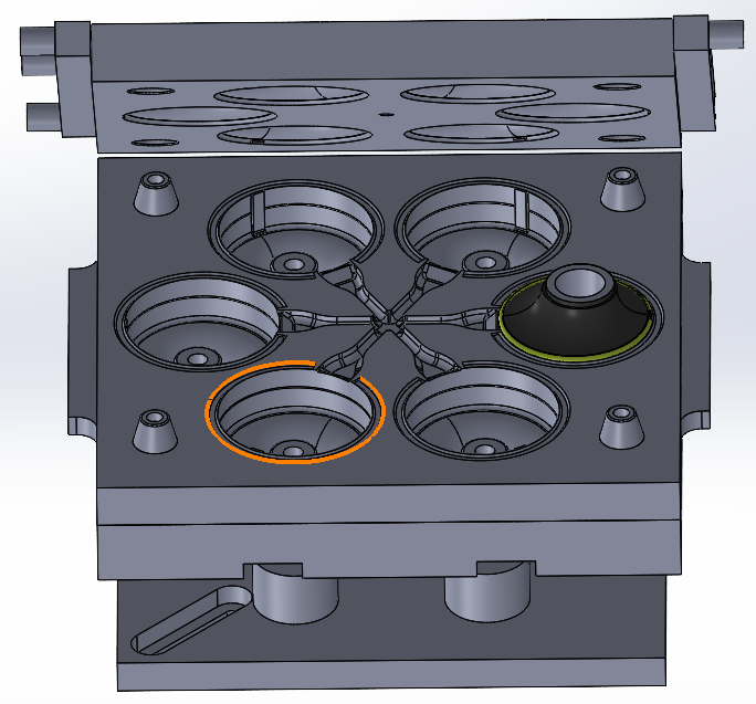 Sıcak Yolluk Kauçuk Enjeksiyon Kalıbı